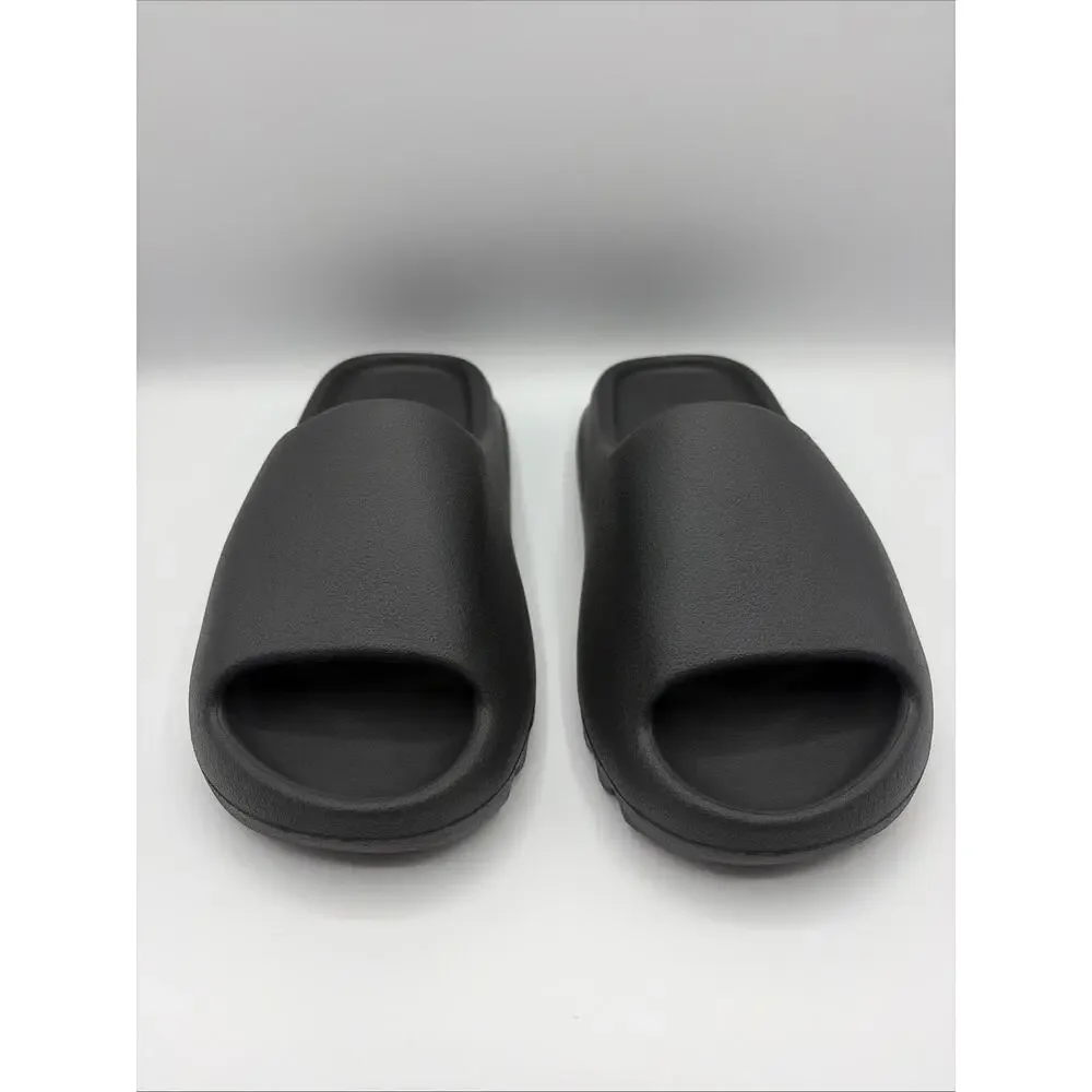 adidas Yeezy Slide Boys Sz Us 4 Black Sandals Slip-On Comfort Solid Casual